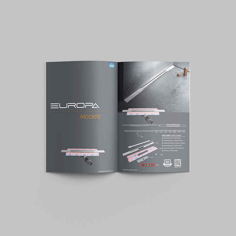 Aquazone Katalog Tasarımı