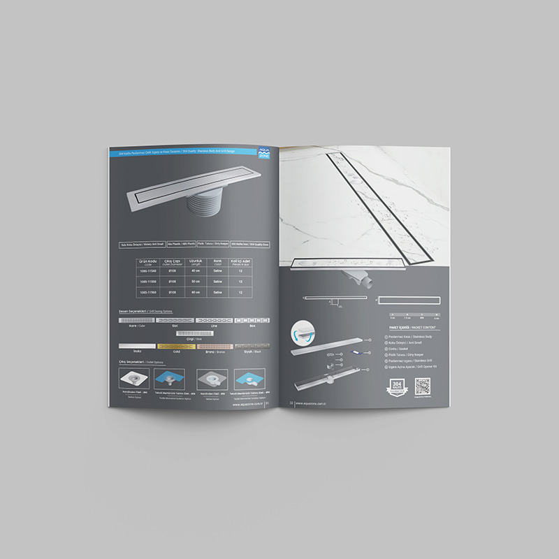 Aquazone Katalog Tasarımı