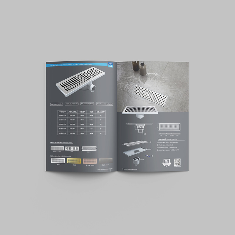 Aquazone Katalog Tasarımı