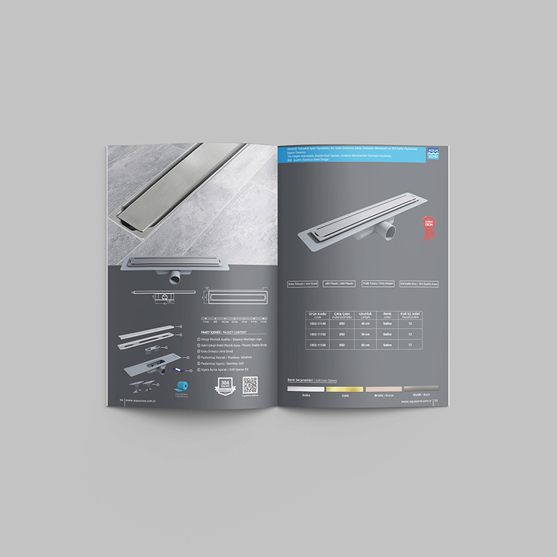 Aquazone Katalog Tasarımı